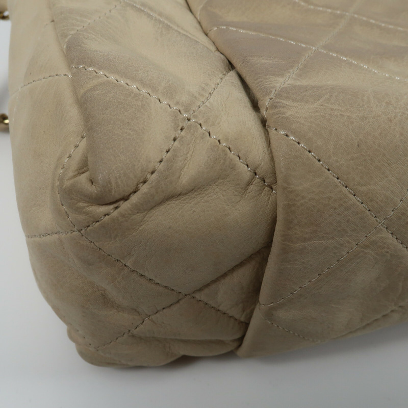 CHANEL 牛皮皮革Chain Shoulder鏈帶肩背袋-13