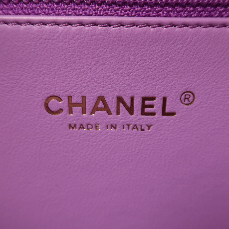 CHANEL Tweed Medium Vanity Case金扣鏈帶手挽肩背兩用袋-5