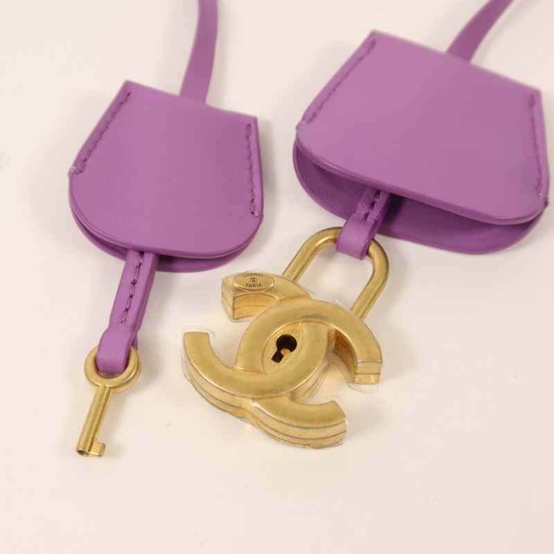 CHANEL Tweed Medium Vanity Case金扣鏈帶手挽肩背兩用袋-10