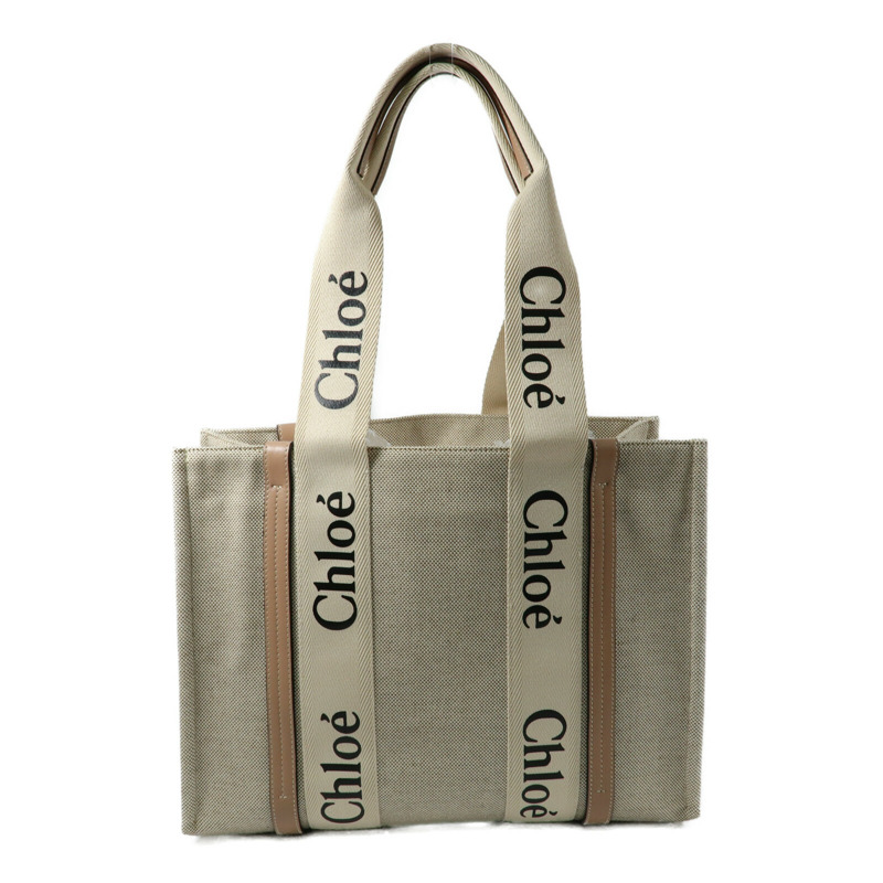 Chloe 帆布Woody Tote Bag手挽袋-1