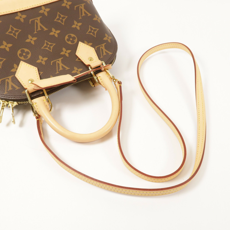 LOUIS VUITTON Monogram Alma BB金扣手挽肩背兩用袋-9