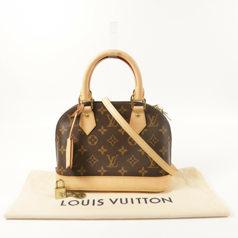 LOUIS VUITTON Monogram Alma BB金扣手挽肩背兩用袋-10