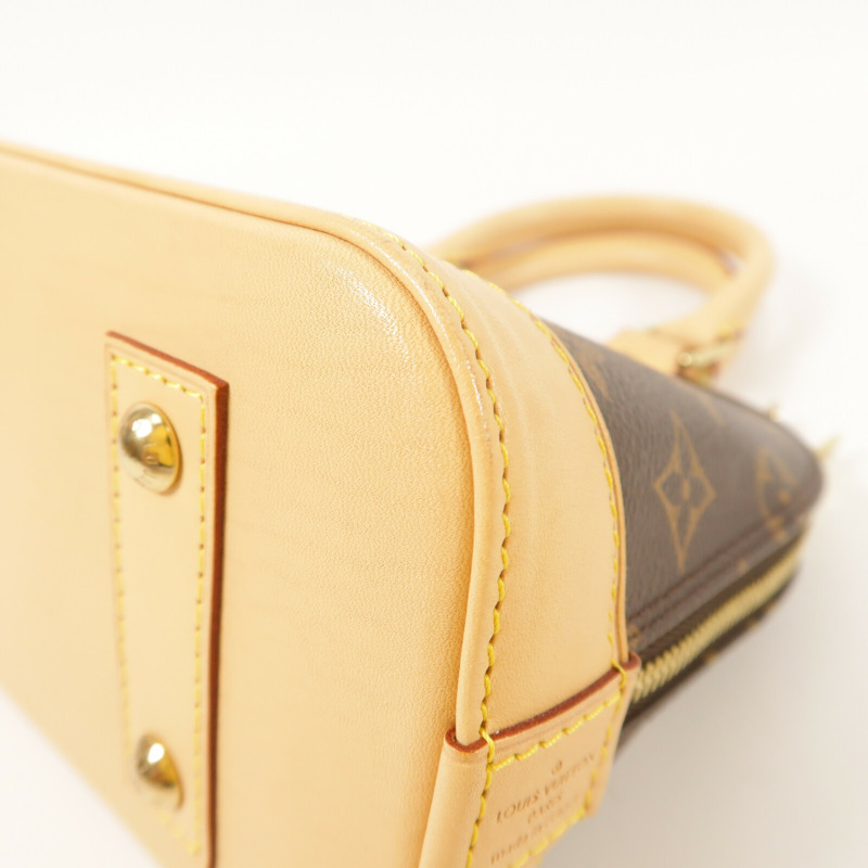 LOUIS VUITTON Monogram Alma BB金扣手挽肩背兩用袋-12