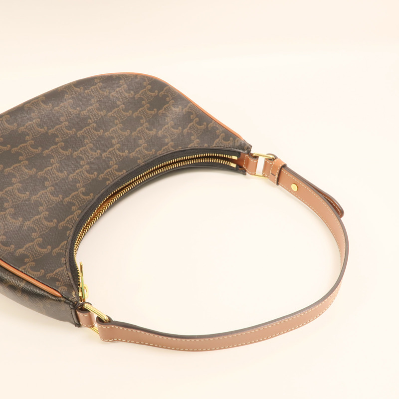 CELINE 塗層帆布Ava金扣肩背袋-7