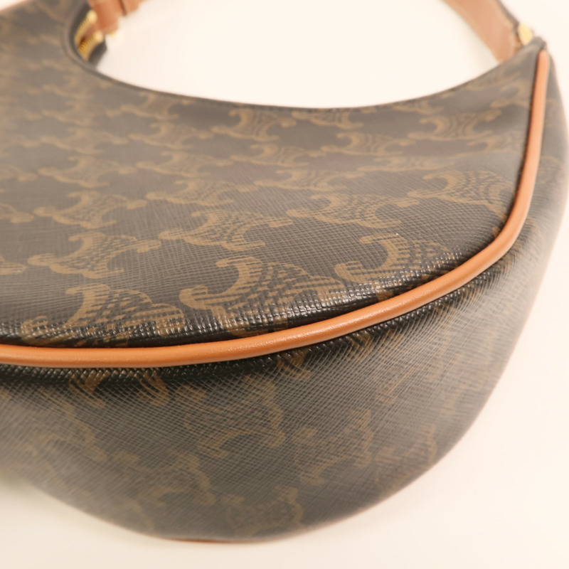 CELINE 塗層帆布Ava金扣肩背袋-9