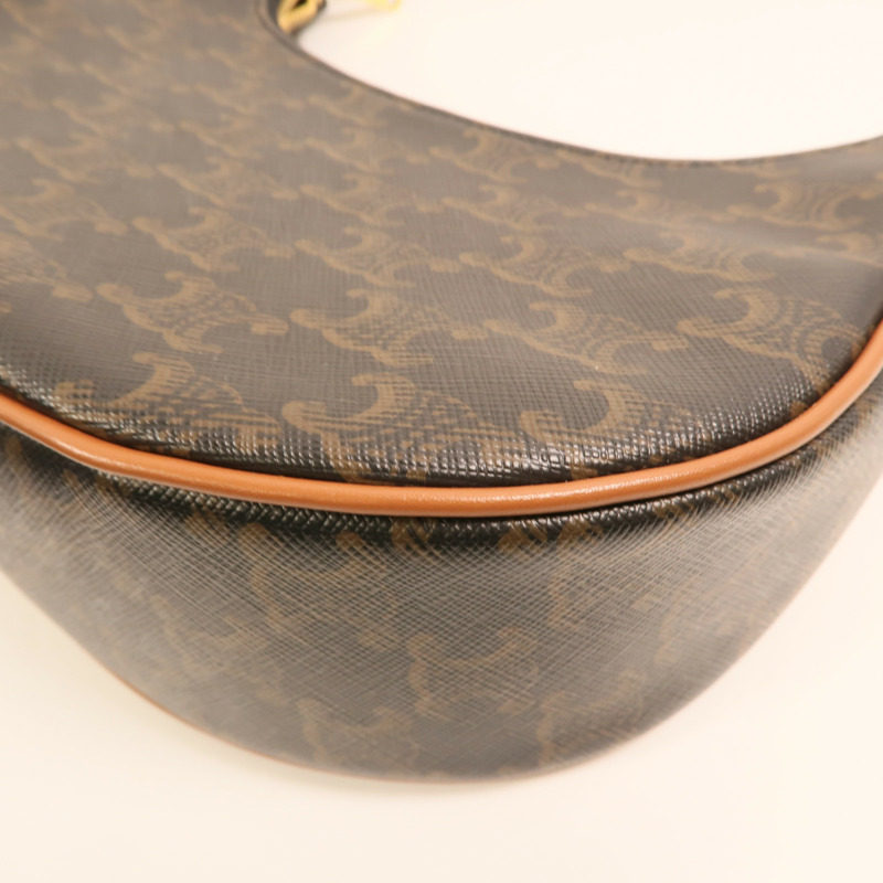 CELINE 塗層帆布Ava金扣肩背袋-11