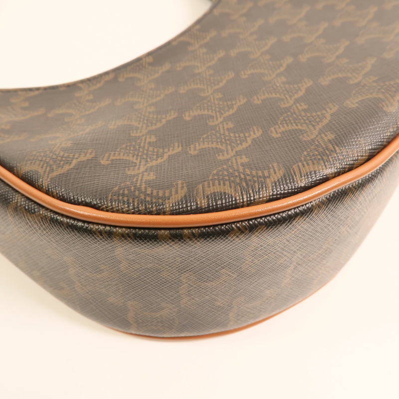 CELINE 塗層帆布Ava金扣肩背袋-12