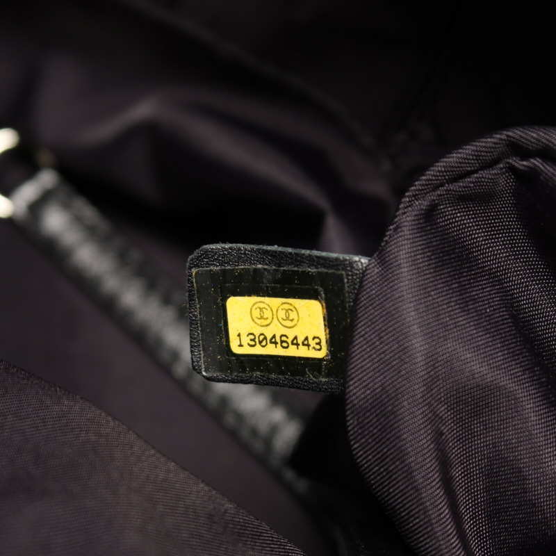 CHANEL 塗層帆布Paris-Biarritz Tote Bag銀扣手挽袋-6