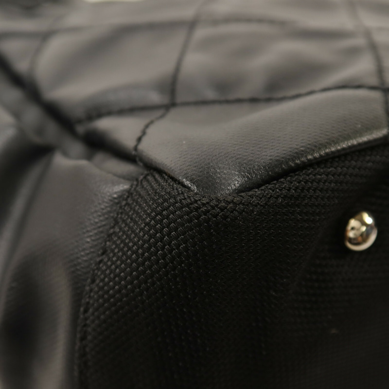 CHANEL 塗層帆布Paris-Biarritz Tote Bag銀扣手挽袋-14