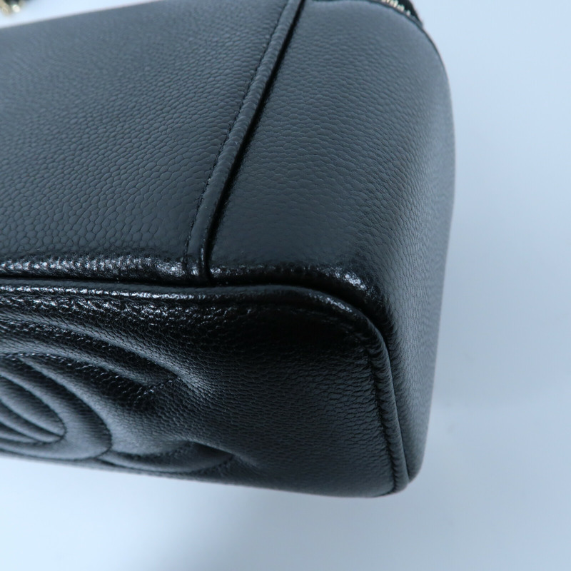 CHANEL 牛皮皮革Vanity Case鏈帶手挽肩背兩用袋-14