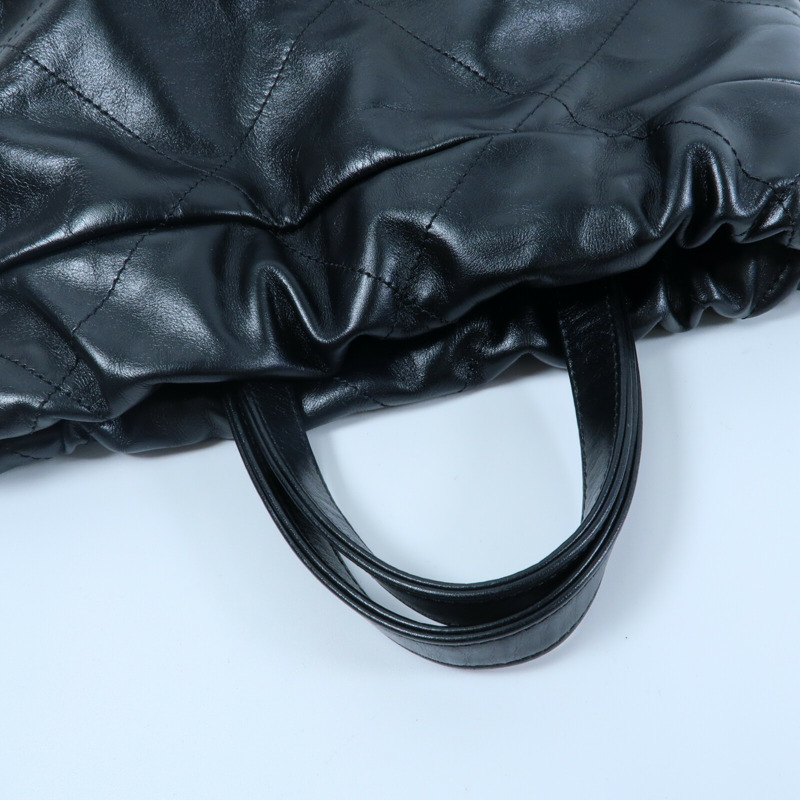 CHANEL 牛皮皮革Chanel 22 Backpack鏈帶背包-8