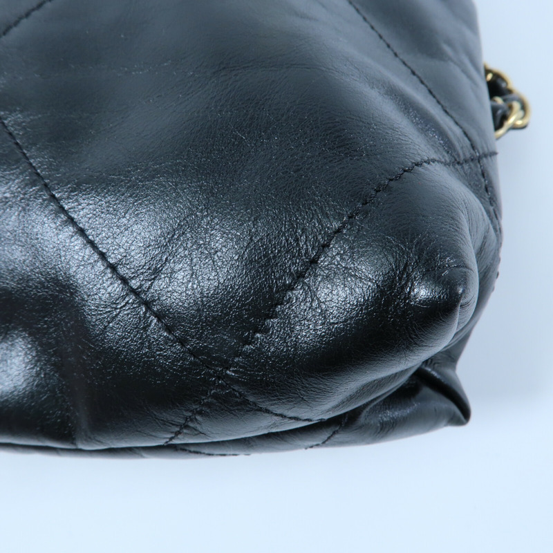 CHANEL 牛皮皮革Chanel 22 Backpack鏈帶背包-11