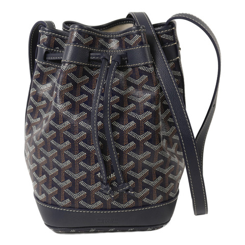 GOYARD 塗層帆布Petit Flot Bucket Bag銀扣肩背袋