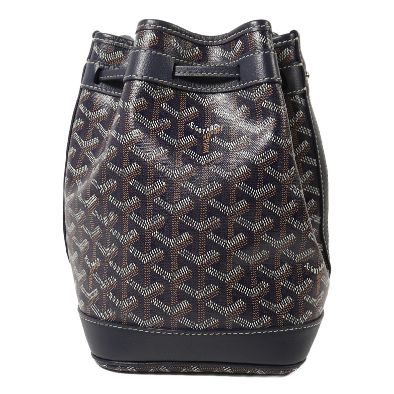 GOYARD 塗層帆布Petit Flot Bucket Bag銀扣肩背袋-1