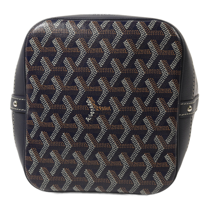GOYARD 塗層帆布Petit Flot Bucket Bag銀扣肩背袋-3