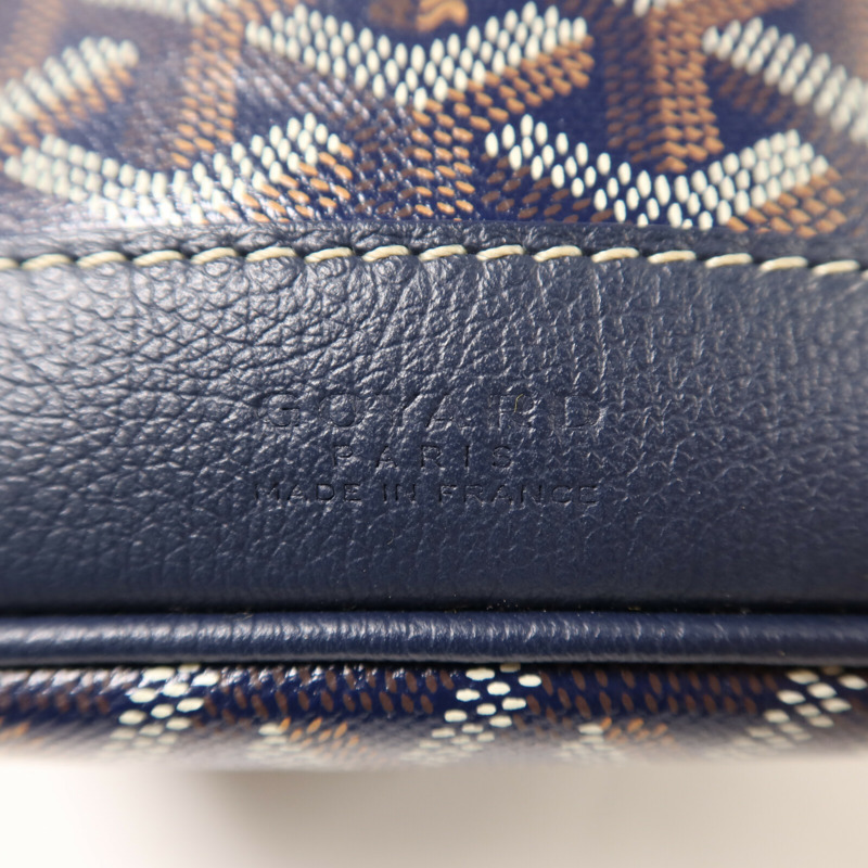 GOYARD 塗層帆布Petit Flot Bucket Bag銀扣肩背袋-5