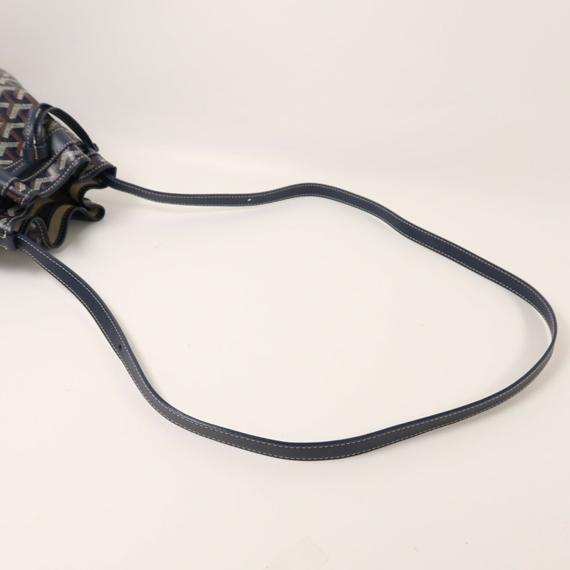 GOYARD 塗層帆布Petit Flot Bucket Bag銀扣肩背袋-7