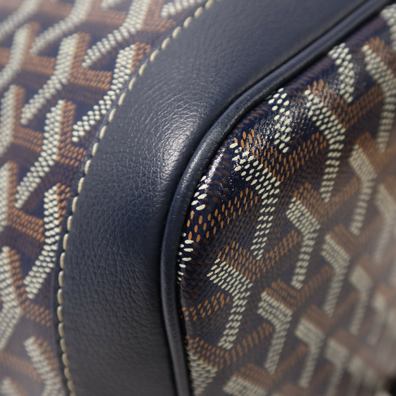 GOYARD 塗層帆布Petit Flot Bucket Bag銀扣肩背袋-10