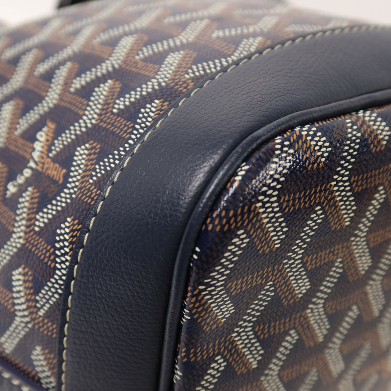 GOYARD 塗層帆布Petit Flot Bucket Bag銀扣肩背袋-12