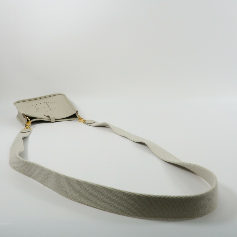 HERMES Clemence皮革Evelyne TPM肩背袋Beton-7