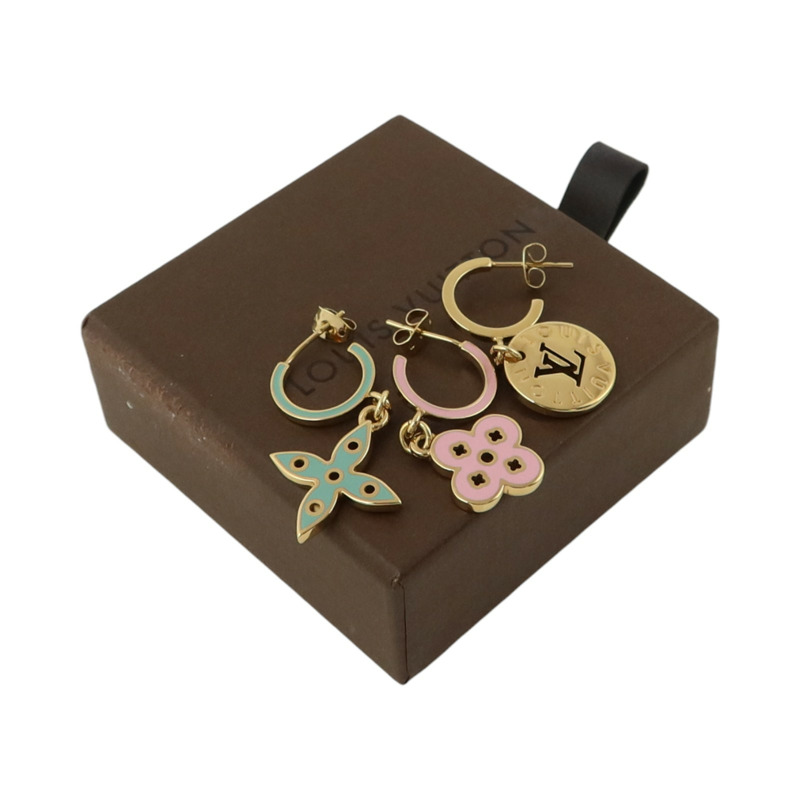 LOUIS VUITTON 金屬Sweet Monogram Earring Set耳環-5