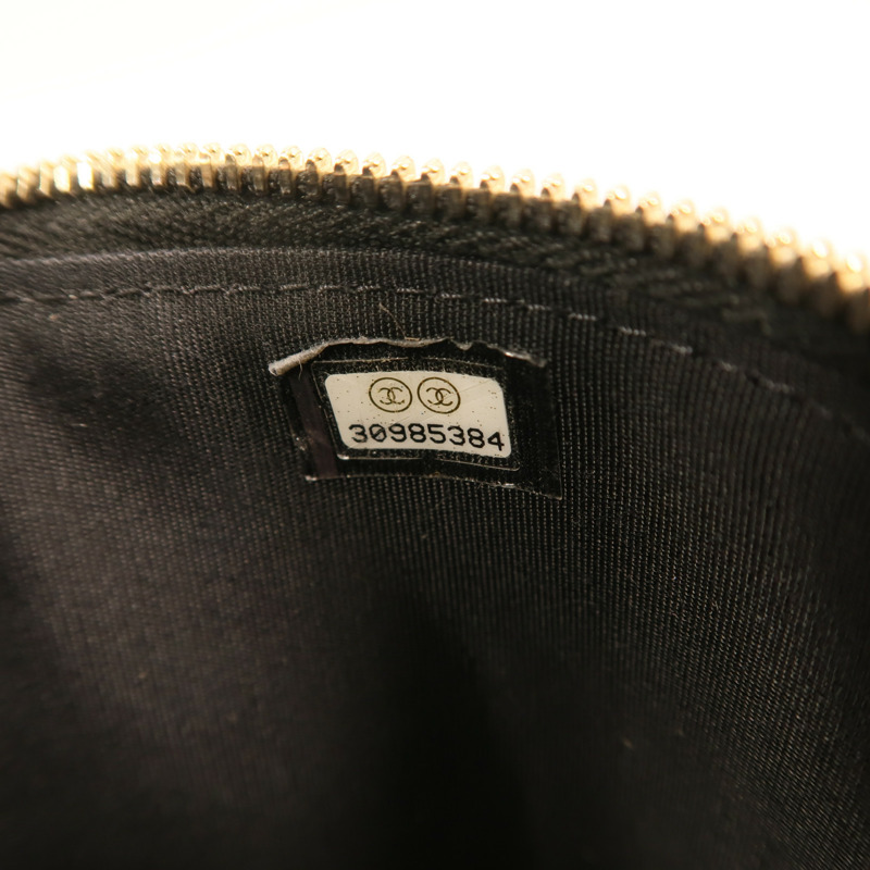 CHANEL Raffia Vanity Case金扣鏈帶肩背袋-6