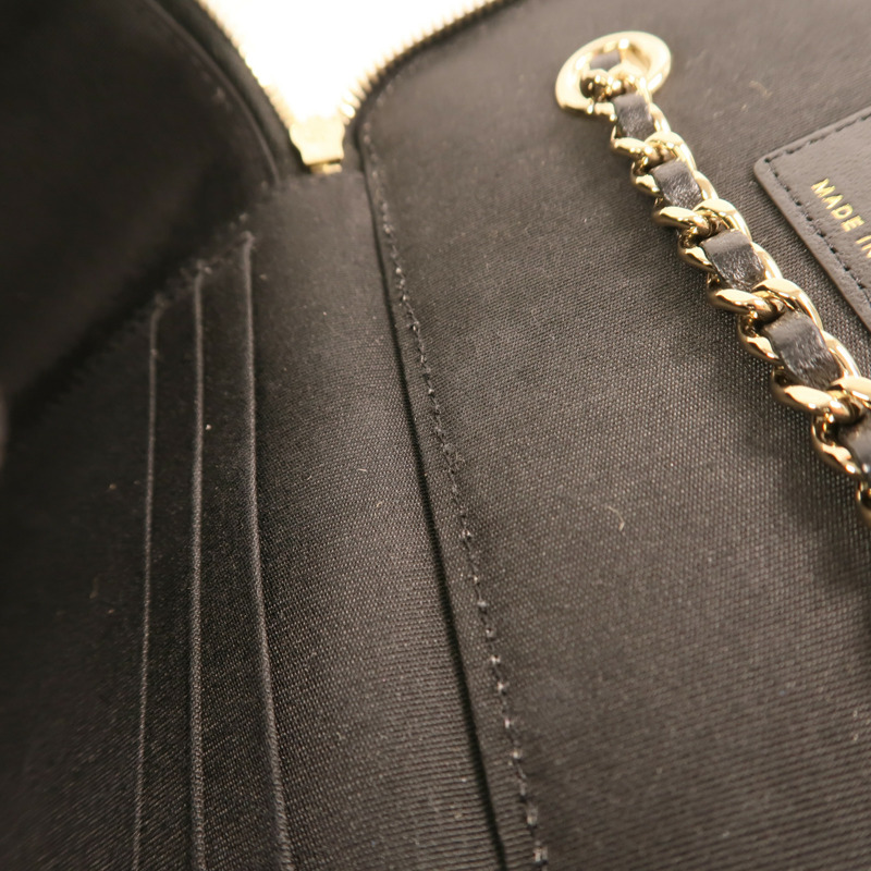 CHANEL Raffia Vanity Case金扣鏈帶肩背袋-14