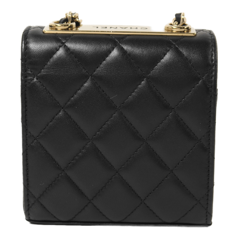 CHANEL 羊皮皮革Trendy CC Mini Flap Bag金扣鏈帶肩背袋-1