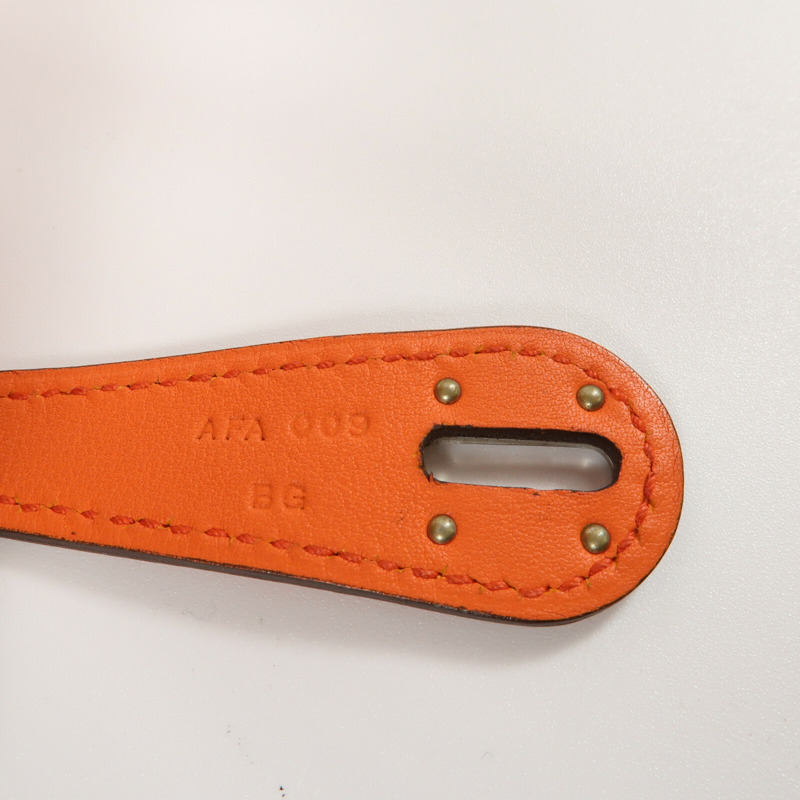 HERMES Swift皮革Lindy 26手挽肩背兩用袋Orange-6