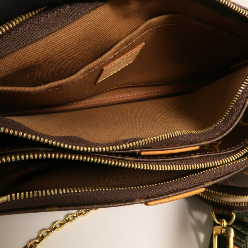 LOUIS VUITTON Monogram Multi Pochette Accessoires金扣肩背袋-4