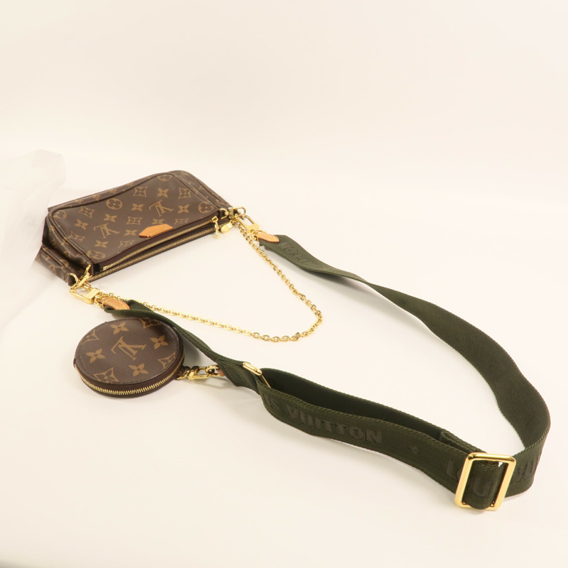 LOUIS VUITTON Monogram Multi Pochette Accessoires金扣肩背袋-9