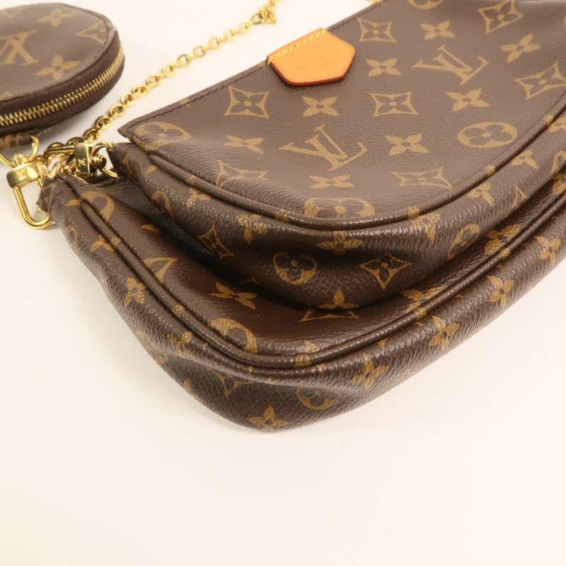 LOUIS VUITTON Monogram Multi Pochette Accessoires金扣肩背袋-12