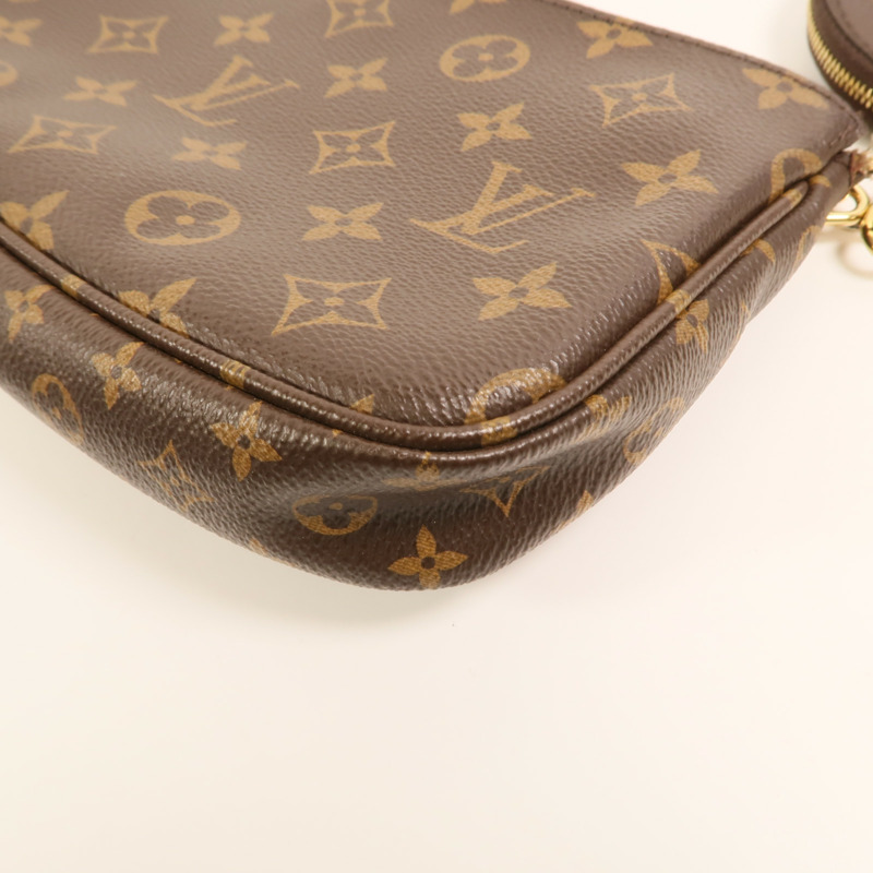 LOUIS VUITTON Monogram Multi Pochette Accessoires金扣肩背袋-13