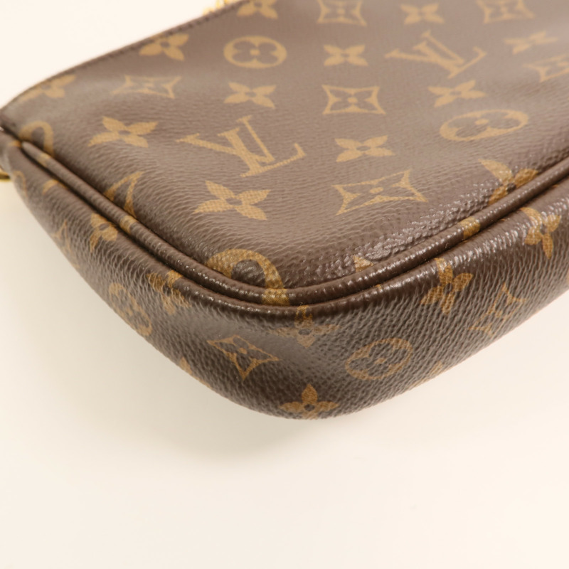 LOUIS VUITTON Monogram Multi Pochette Accessoires金扣肩背袋-14