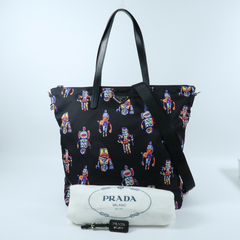 PRADA 尼龍2 Way Shoulder Bag手挽肩背兩用袋-9