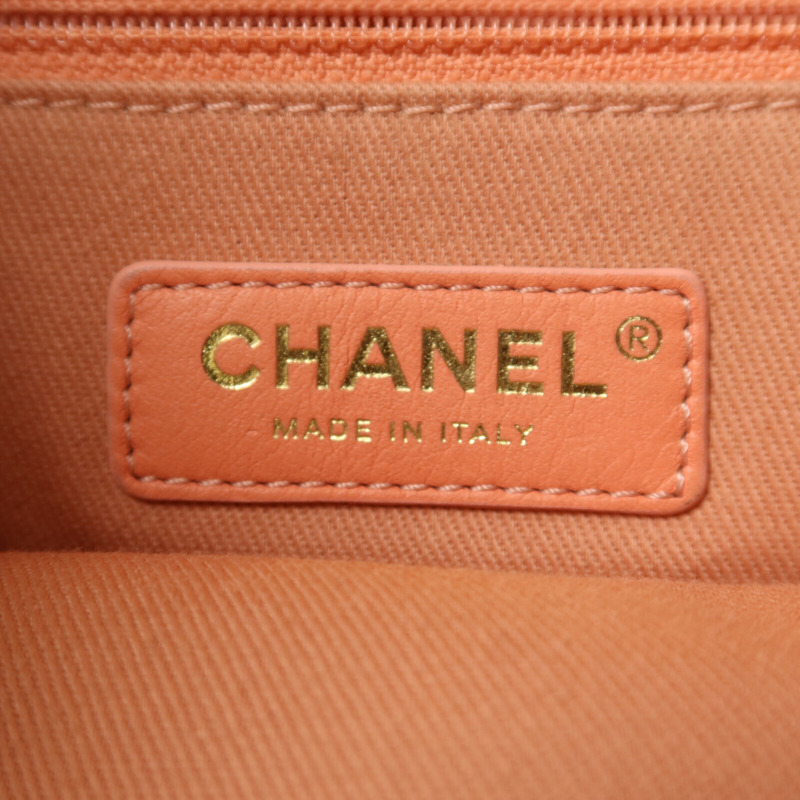 CHANEL 帆布Bucket Shoulder Bag鏈帶肩背袋-5