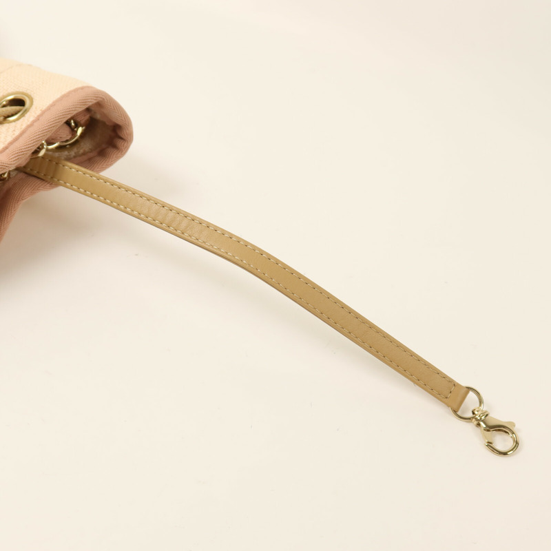 CHANEL 帆布Bucket Shoulder Bag鏈帶肩背袋-16