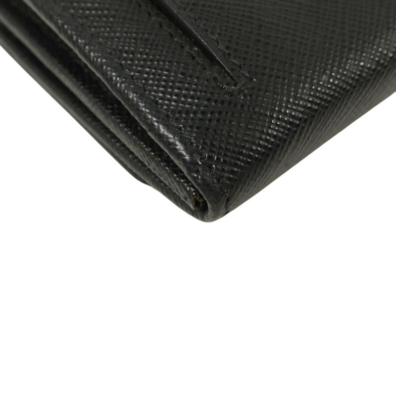 PRADA Saffiano皮革Long Wallet銀扣長錢包-12
