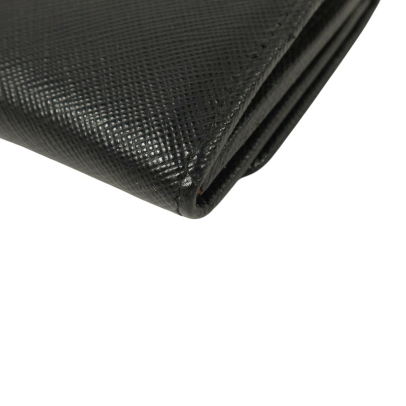 PRADA Saffiano皮革Long Wallet銀扣長錢包-13