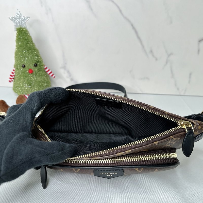 LV Keepit Monogram老花腰包-4