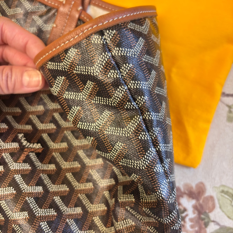 GOYARD 托特購物包 中號 黑棕色 經典色-6