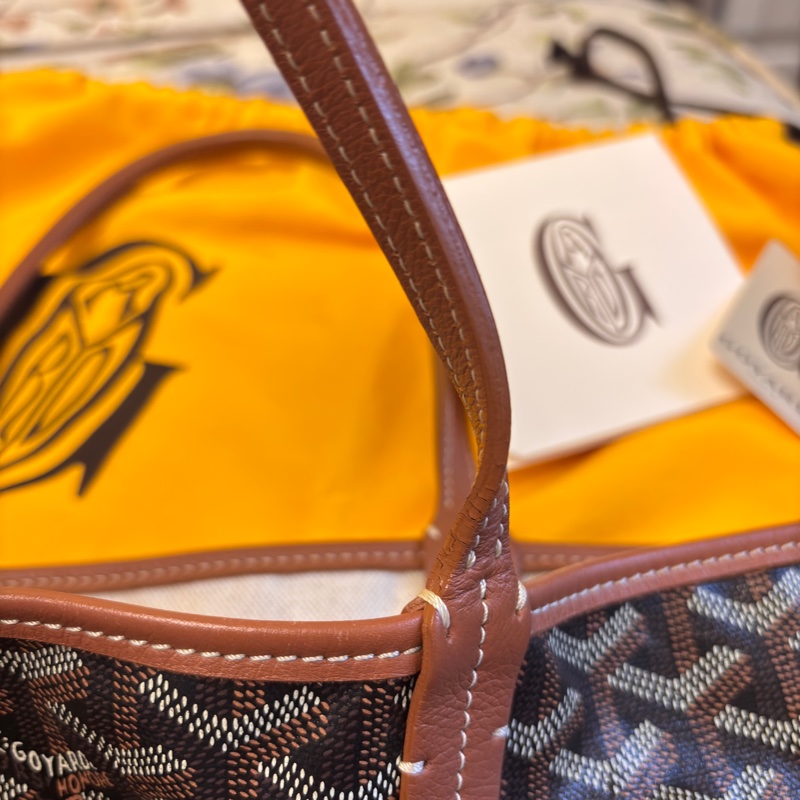 GOYARD 托特購物包 中號 黑棕色 經典色-9