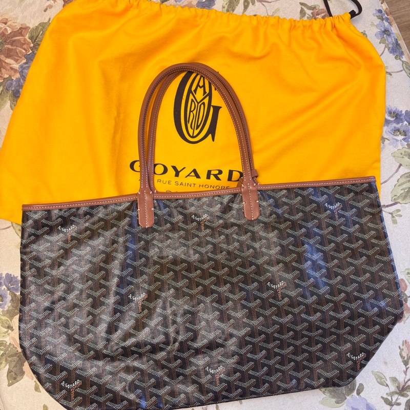GOYARD 托特購物包 中號 黑棕色 經典色-11