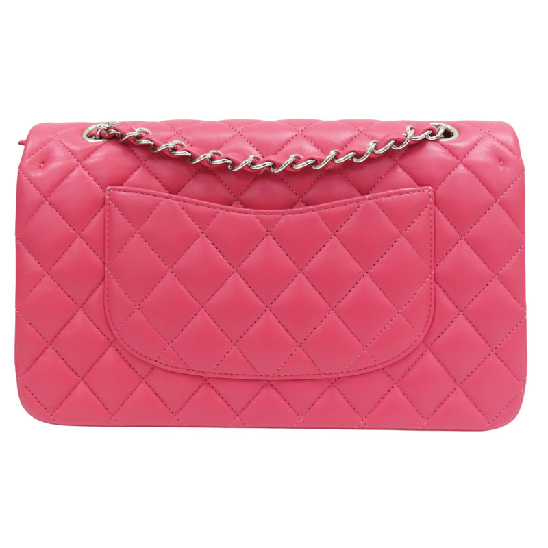 桃粉色 羊皮 Coco 25 肩背包 銀釦 (無卡)【CHANEL 香奈兒】 A01112-1