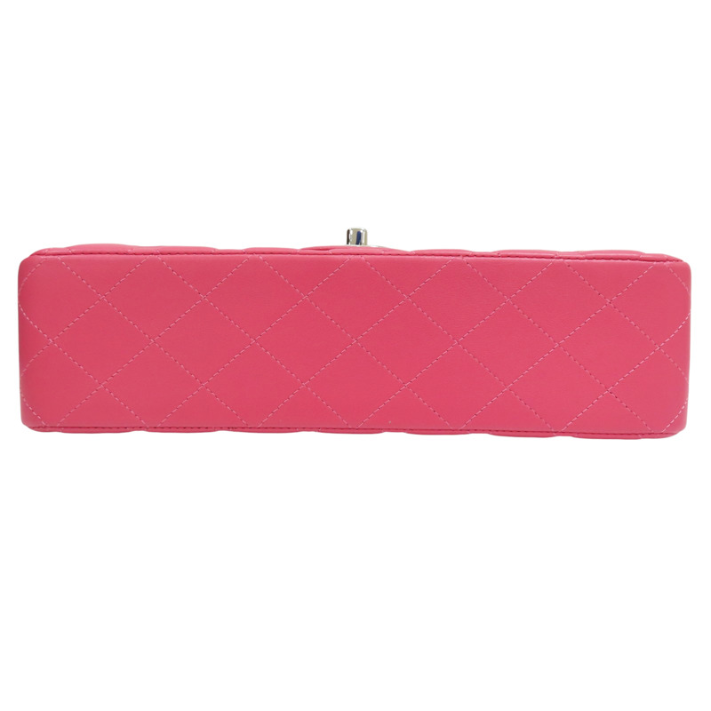 桃粉色 羊皮 Coco 25 肩背包 銀釦 (無卡)【CHANEL 香奈兒】 A01112-3