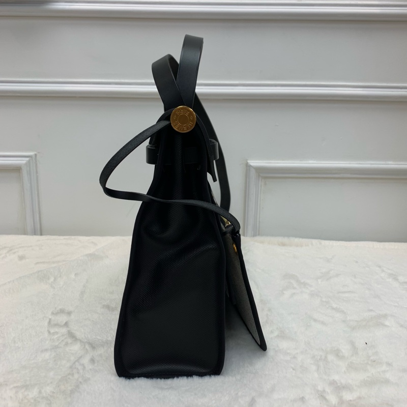 熱賣‼️🔔herbag31 黑金黑色拼防水布-3