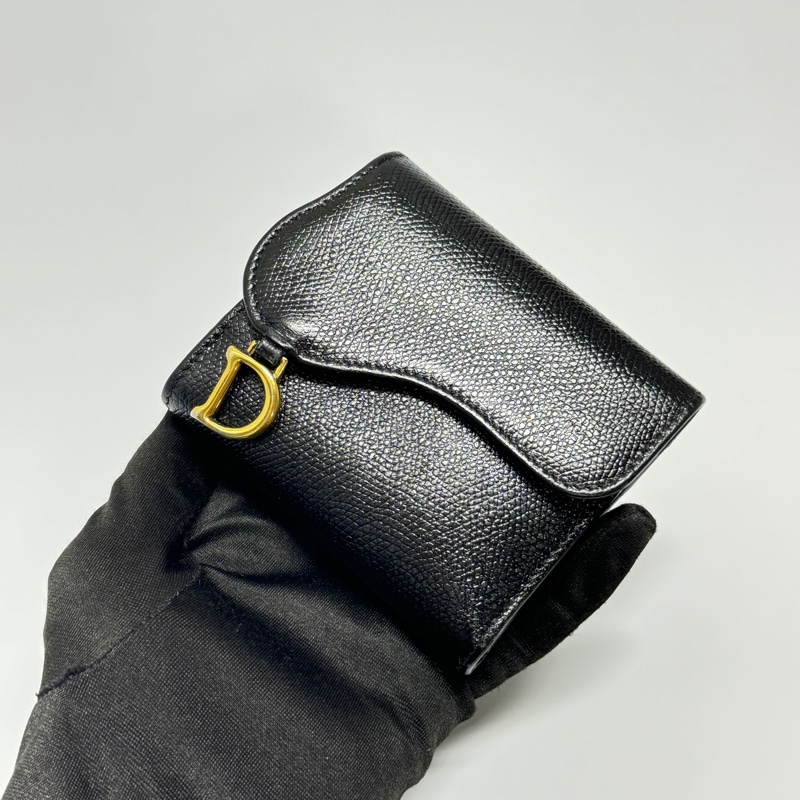 （閒置新超美💗） Dior Saddle 牛皮革 馬鞍短夾 【專櫃24,000】-4