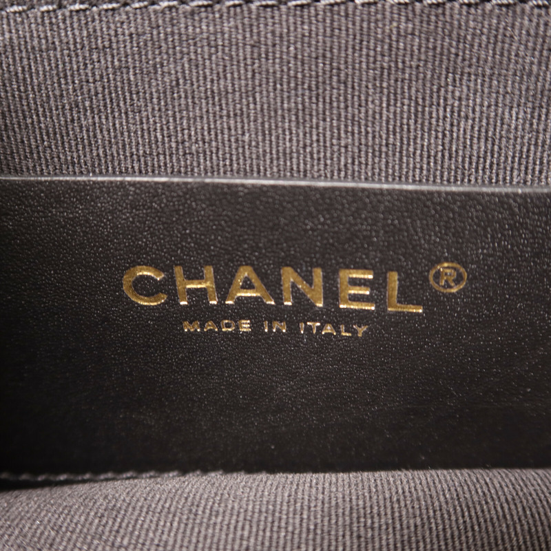 CHANEL 羊皮皮革23S Graphic Catch Small Shopping Bag金扣鏈帶肩背袋-5