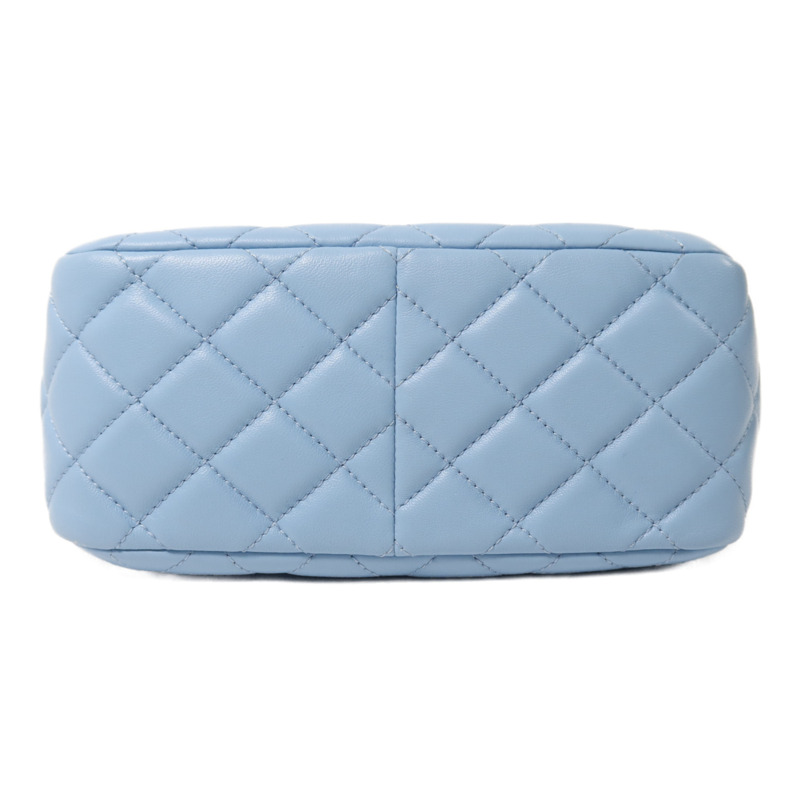 CHANEL 羊皮皮革Chain Shoulder金扣鏈帶肩背袋-3