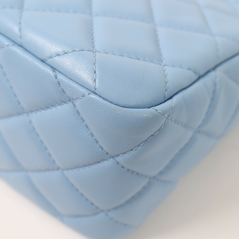 CHANEL 羊皮皮革Chain Shoulder金扣鏈帶肩背袋-14